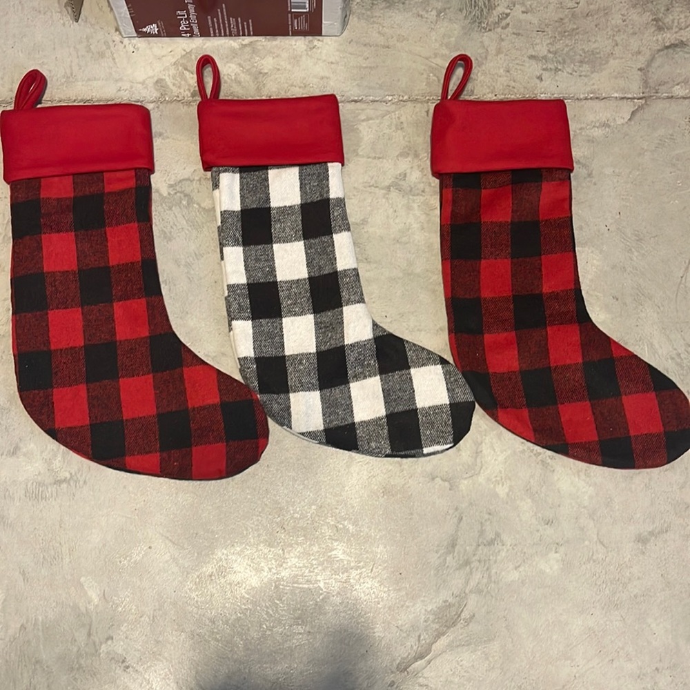 Buffalo check stockings